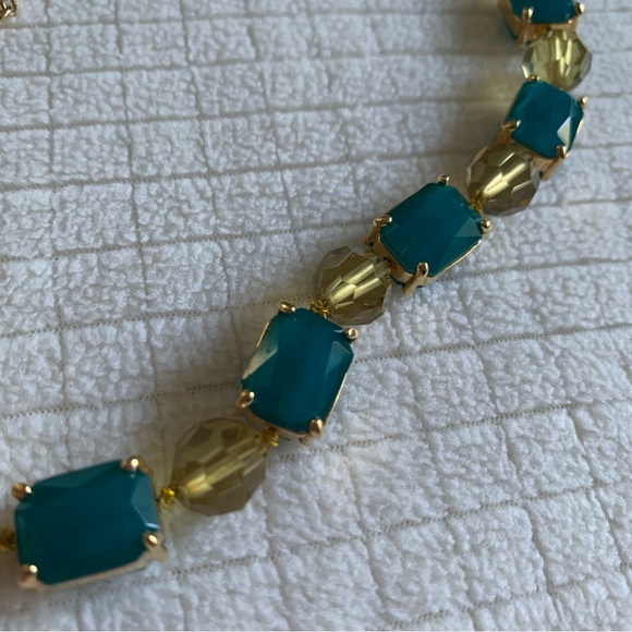 Kate Spade teal/yellow beaded necklace - Picture 7 of 9